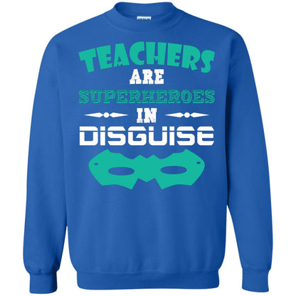 Teachers Are Superheroes In Disguise Movie Lover T-shirt Royal