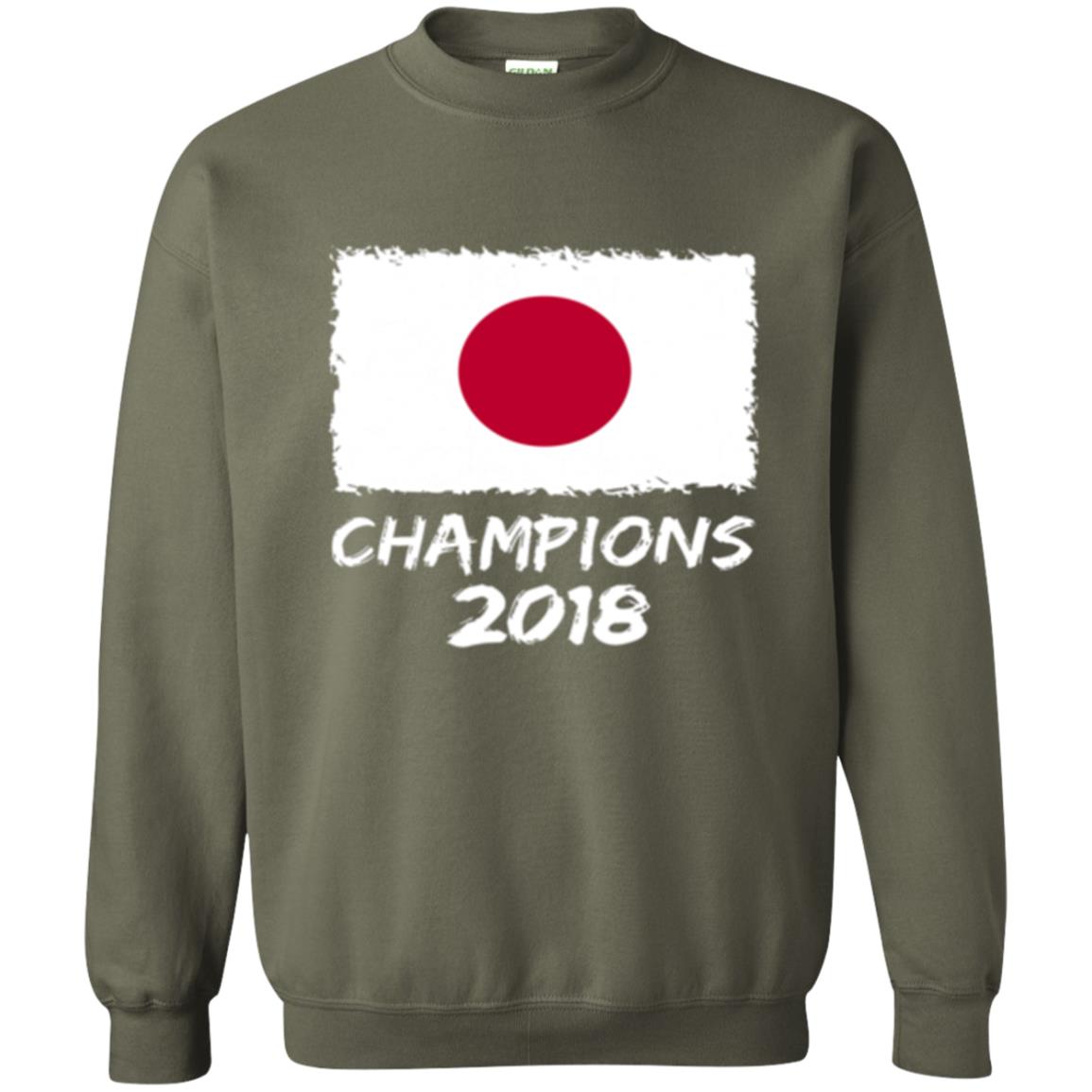 Football Lover T-shirt Japan Champions 2018 T-shirt Military Green