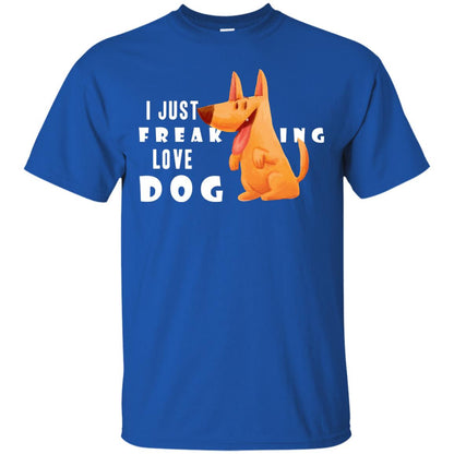 I Just Freaking Love Dog Shirt Royal