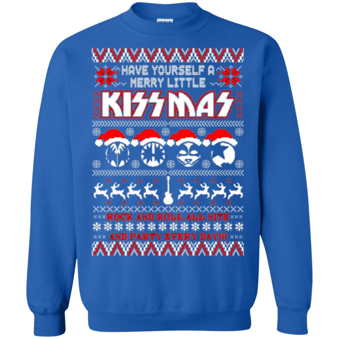 Christmas T-shirt Have Yourself A Merry Little Kissmas Royal