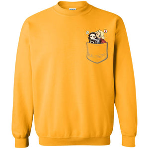 Thornloki In Pocket Movie ShirtG180 Gildan Crewneck Pullover Sweatshirt 8 oz.