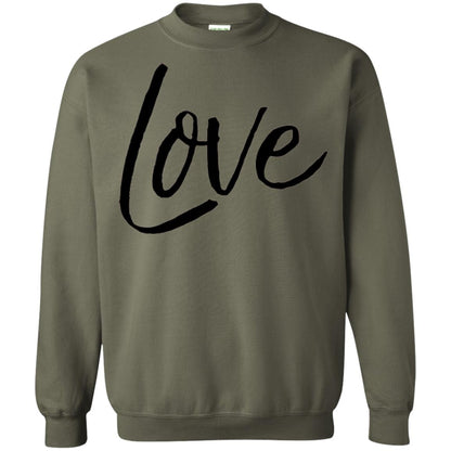 Black Love T-shirt Valentine_s Day Military Green