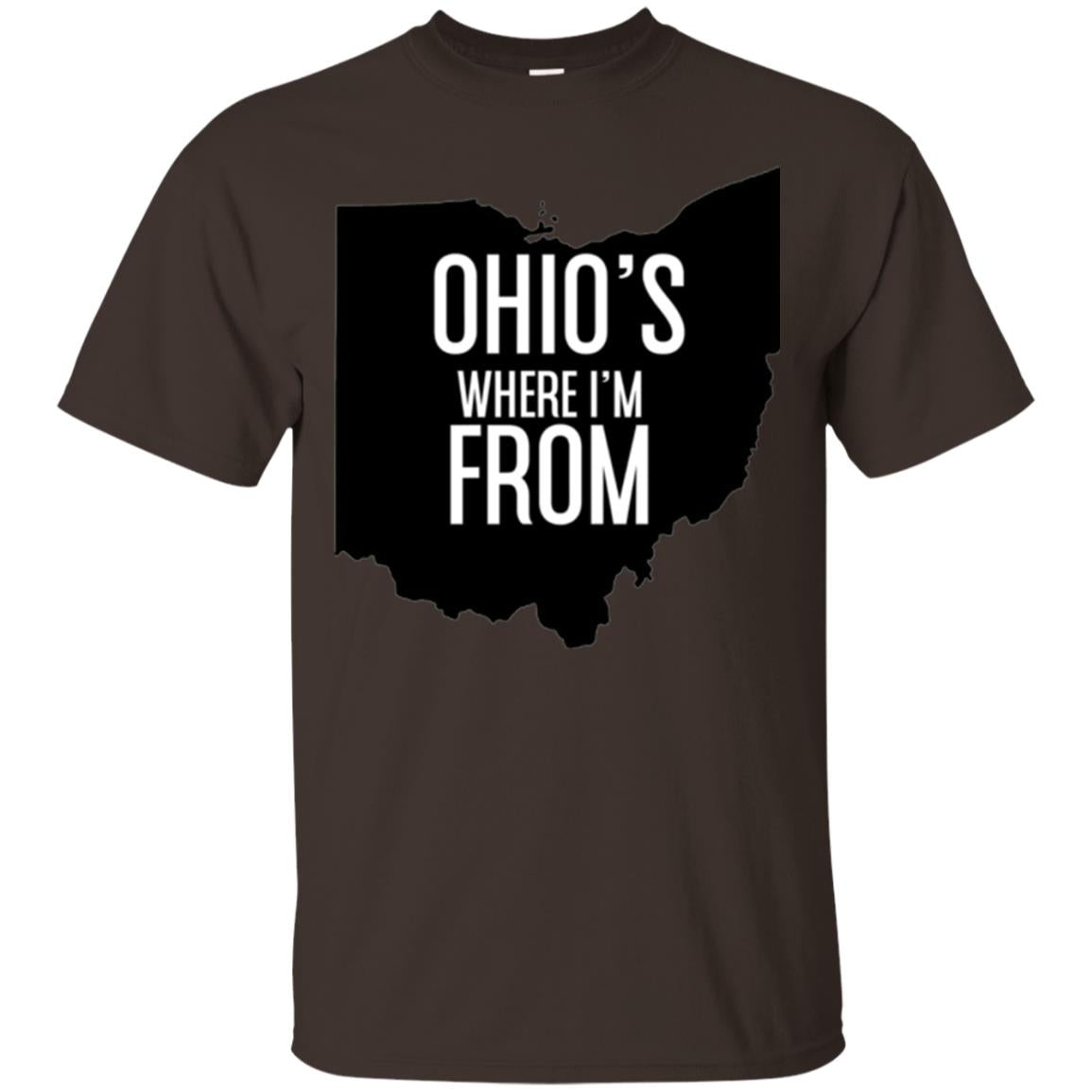Ohio T-shirt Where I_m From Dark Chocolate