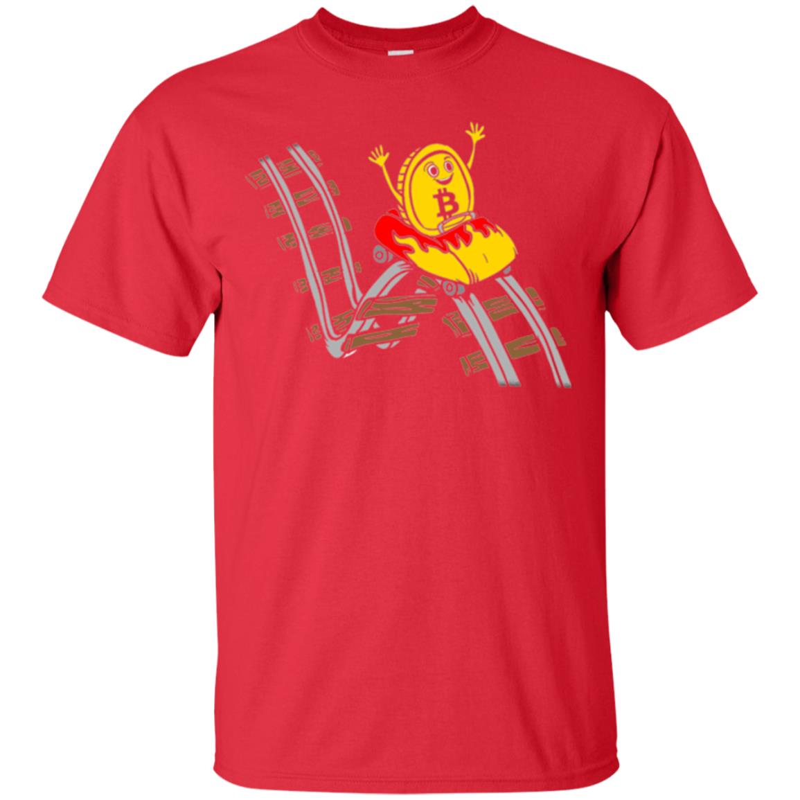 Bitcoin Rollercoaster T-shirt Red