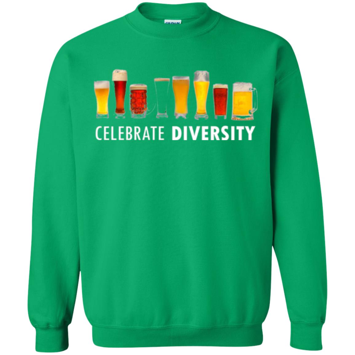 Beer Lovers T-shirt Celebrate Diversity Irish Green