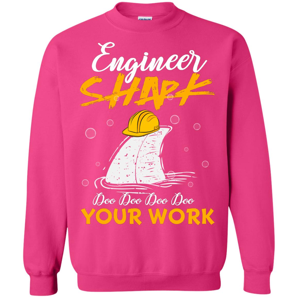 Engineer Shark Doo Doo Doo Your Work Engineering Shark Gift Shirt For Mens Or Womens Heliconia