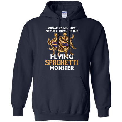 Ordained Minister Of The Church Of The Flying Spaghetti Monster Pastafarian T-shirt Navy