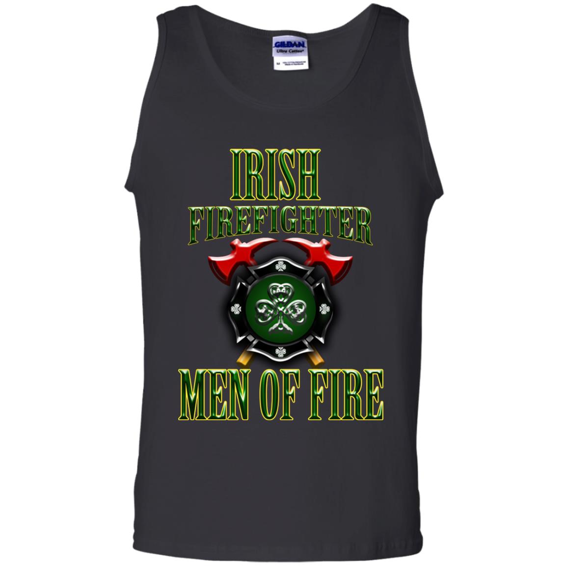 Irsh Firefighter Men Of Fire Irish Fireman Gift Shirt Black