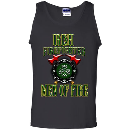 Irsh Firefighter Men Of Fire Irish Fireman Gift Shirt Black