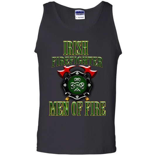 Irsh Firefighter Men Of Fire Irish Fireman Gift Shirt Black