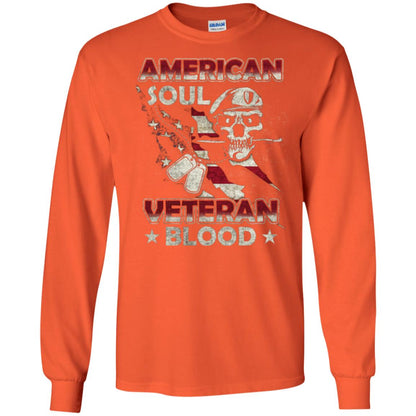 American Soul Veteran Blood Shirt Orange