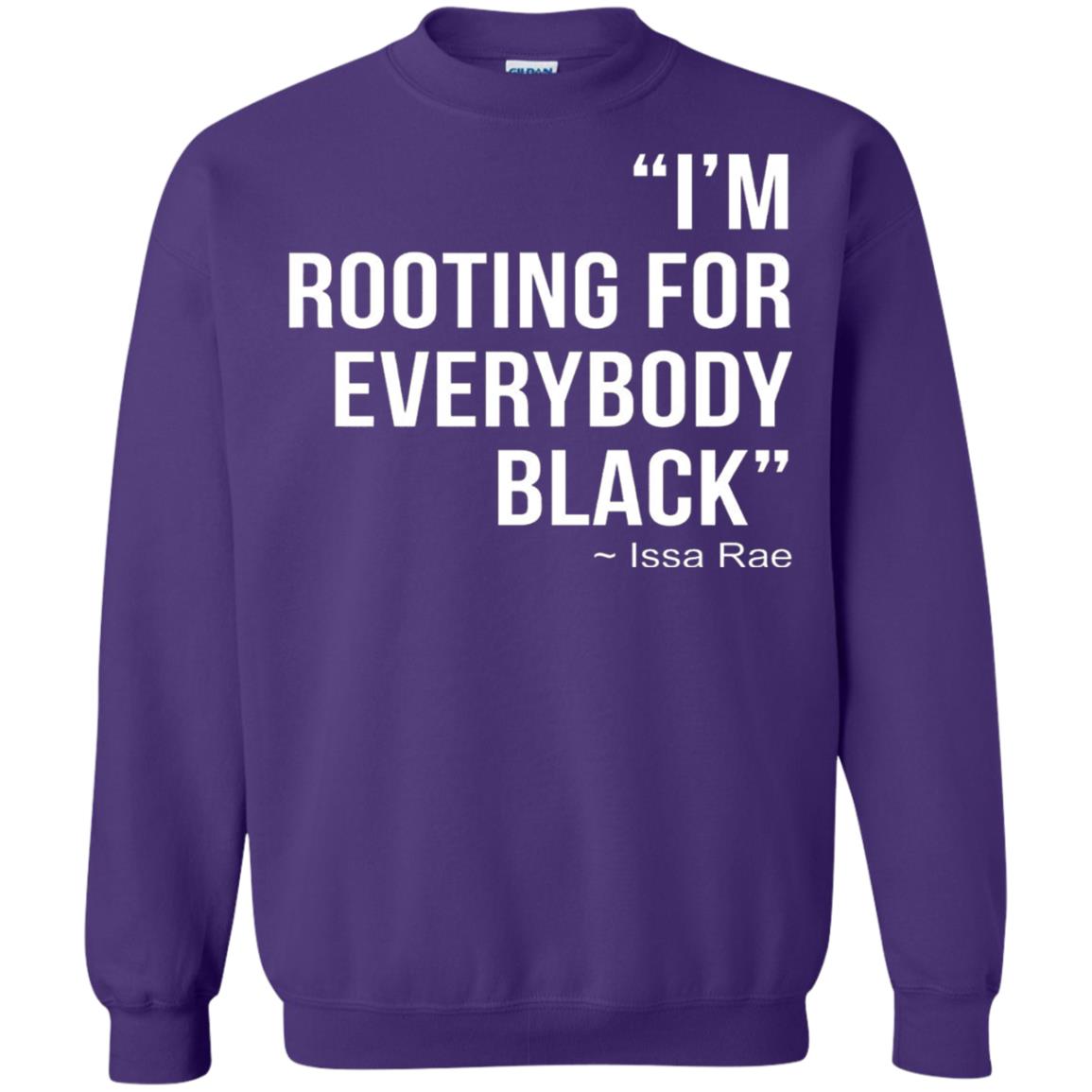 I_m Rooting For Everybody Black T-shirt Purple