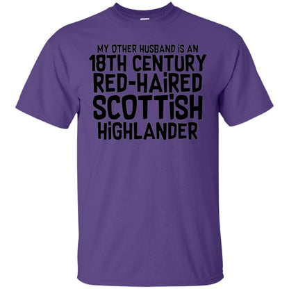 Wife T-shirt My Other Husband Is An 18th Century Red-haired Purple