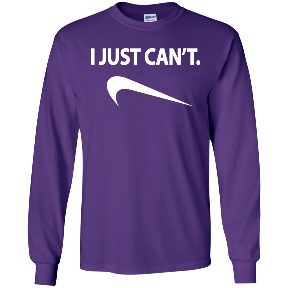 Funny I Just Cant Shirt Purple
