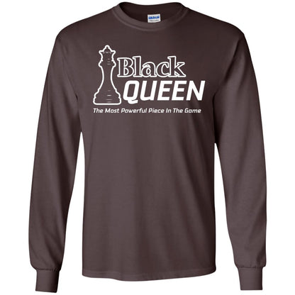 Black Queen Proud Black Woman African American T-shirt Dark Chocolate