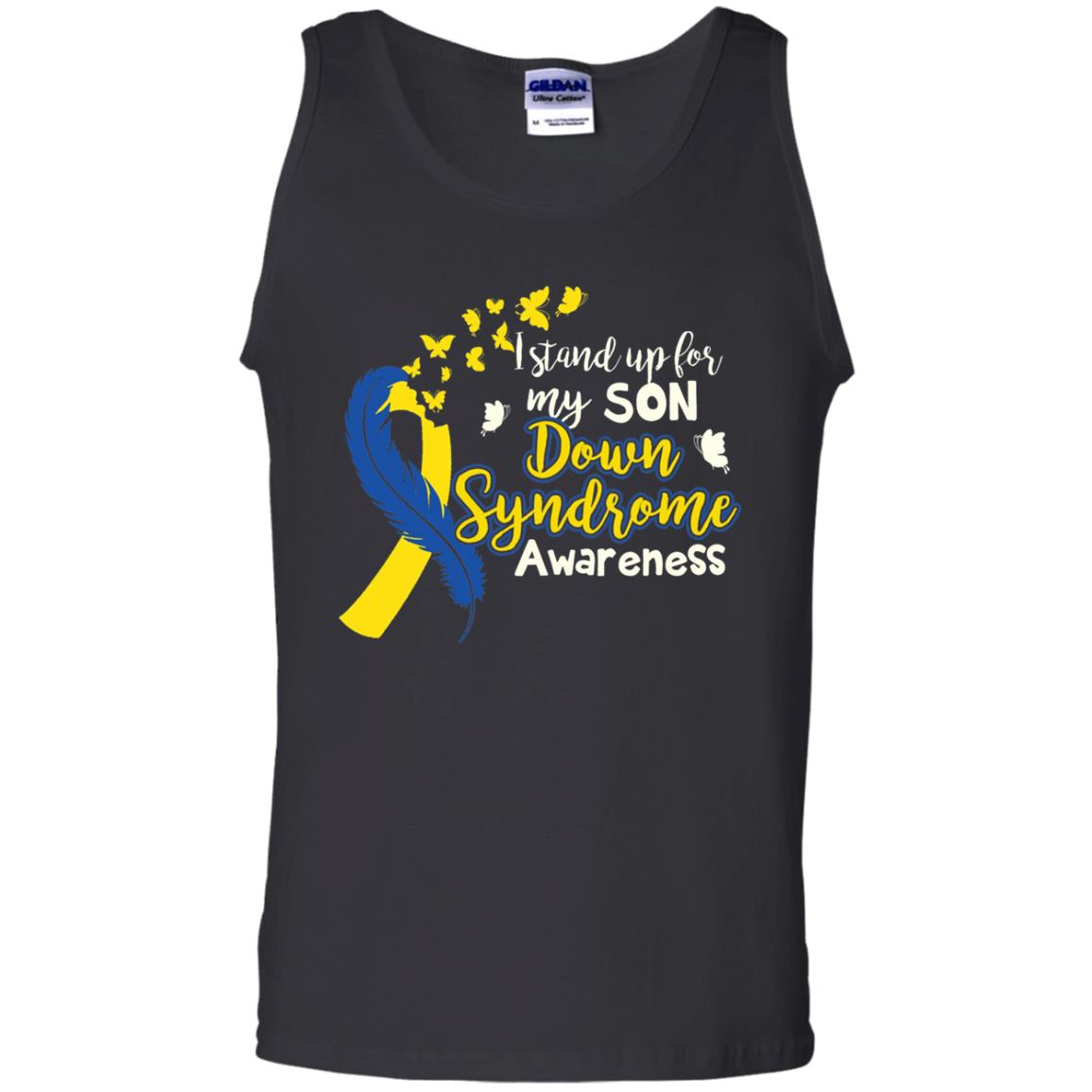 I Stand Up For My Son Down Syndrome Awareness T-shirt Black