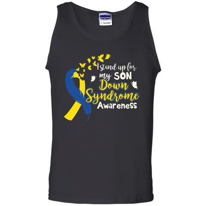 I Stand Up For My Son Down Syndrome Awareness T-shirt Black