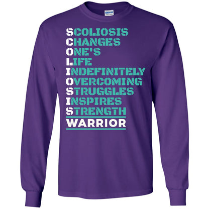 Changes One_s Life Indefinitely Overcoming Struggles Inspires Strength Coliosis Warrior Purple