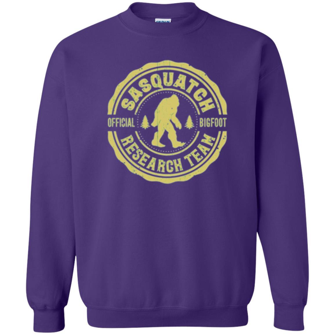 Squatchin Gone T-shirt Finding Sasquatch Bigfoot Research Team Purple