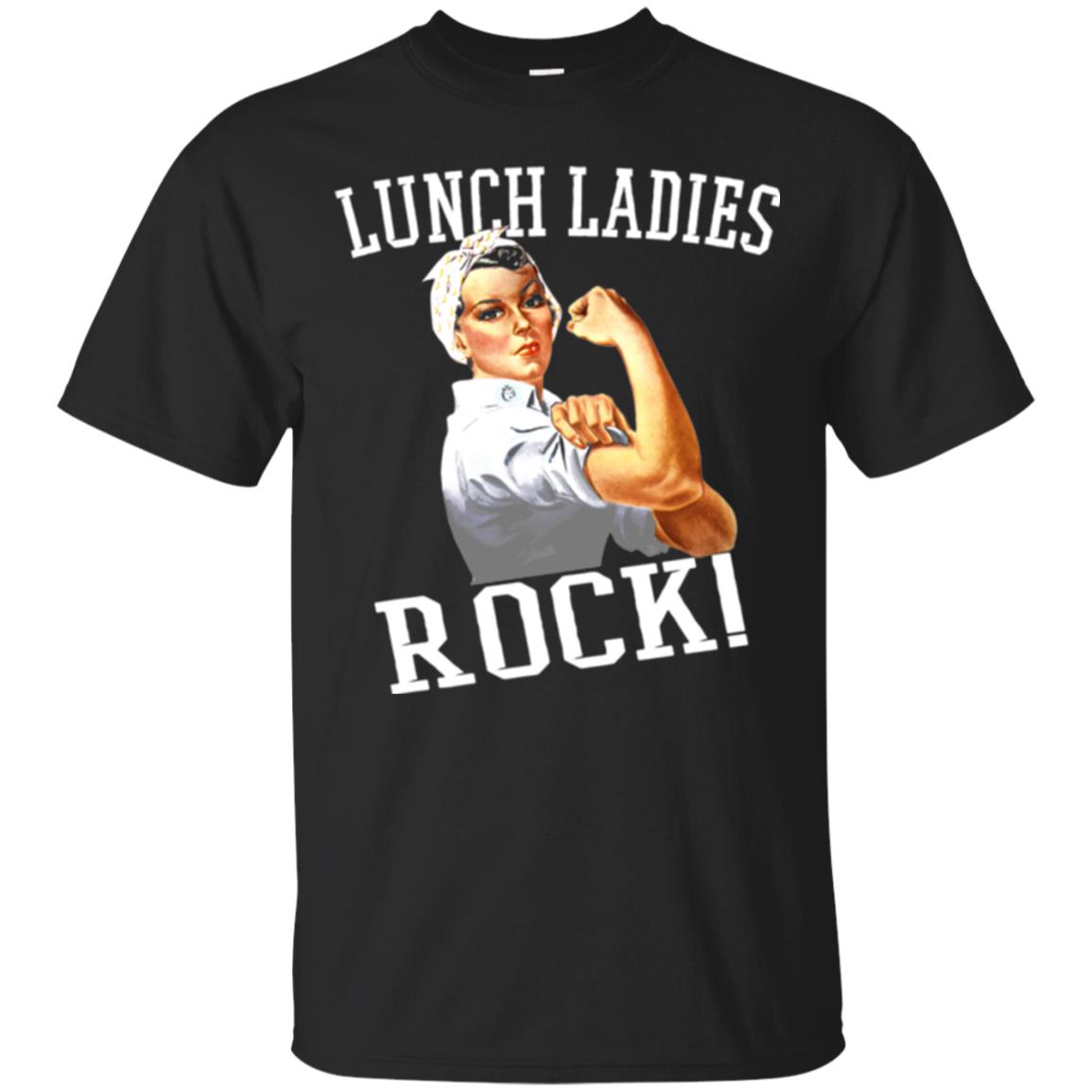 Lunch Ladies Rock Cafeteria Lunch Lady T-shirt Black