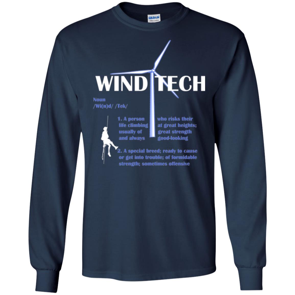Wind Tech Definition T-shirt Navy