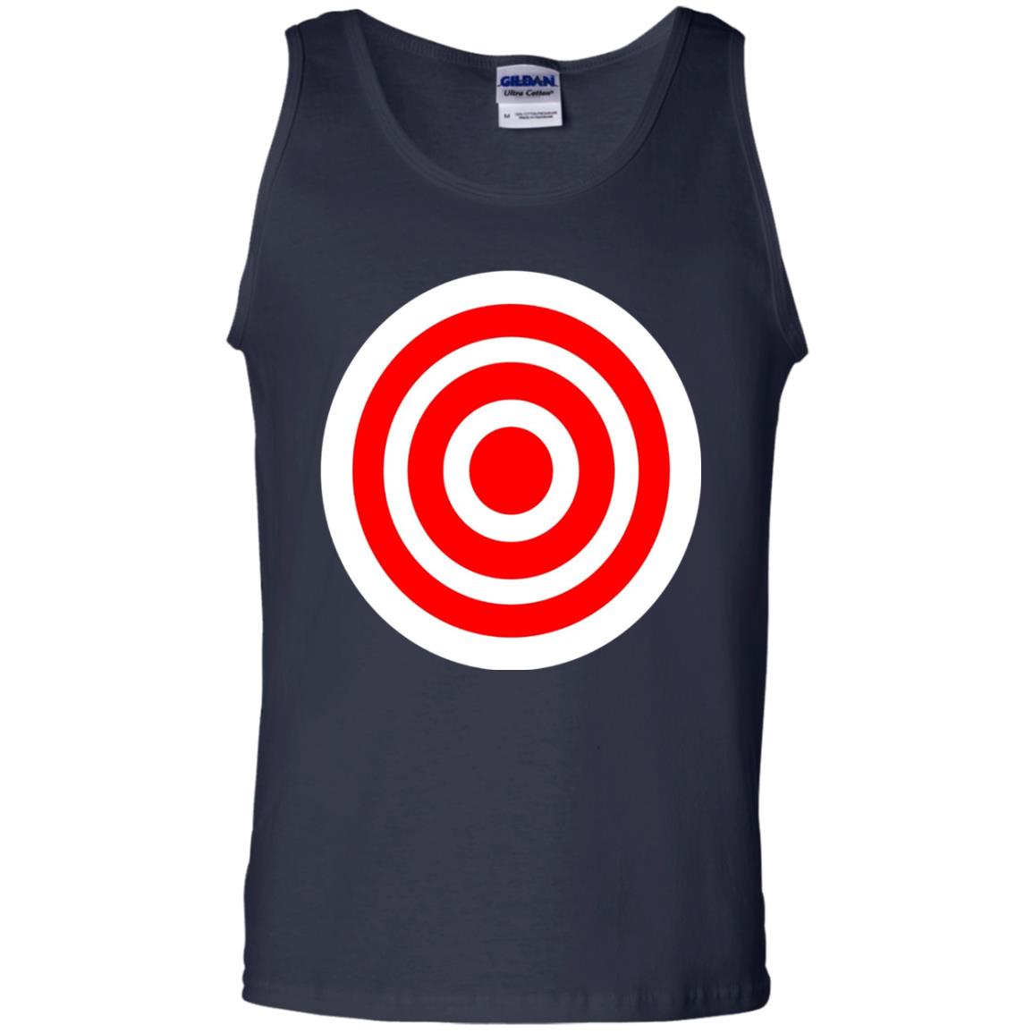 Funny Practice Bulls Eye Board Game Target T-shirt Navy
