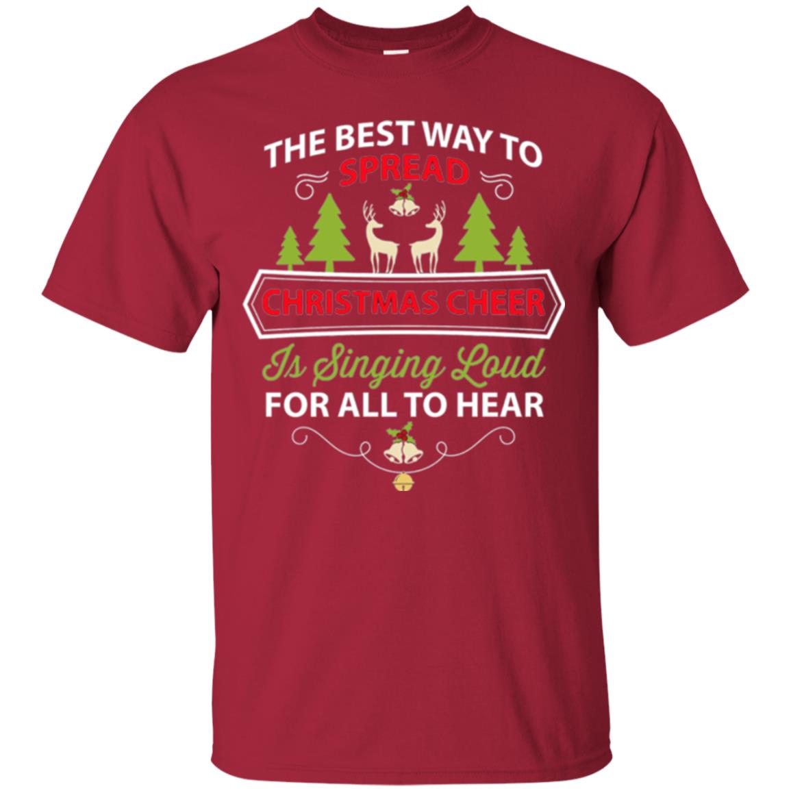 Christmas T-shirt Spread Christmas Cheer Singing Loud For All To Hear Cardinal