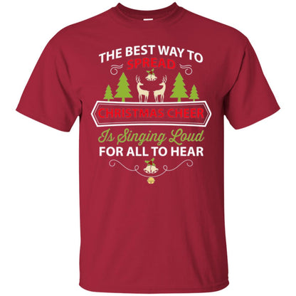 Christmas T-shirt Spread Christmas Cheer Singing Loud For All To Hear Cardinal