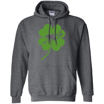 German Shepherd Shamrock St. Patrick_s Day T-shirt Dark Heather