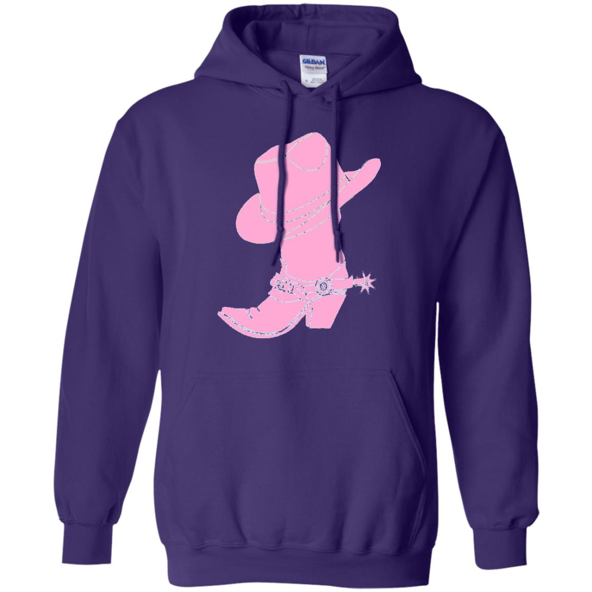 Cowgirl Boots Western Wear T-shirt Purple