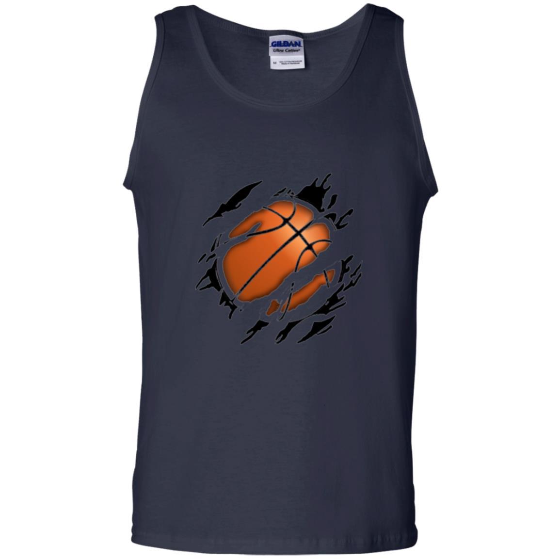 Basketball Lover T-shirt Basketball In Me Navy