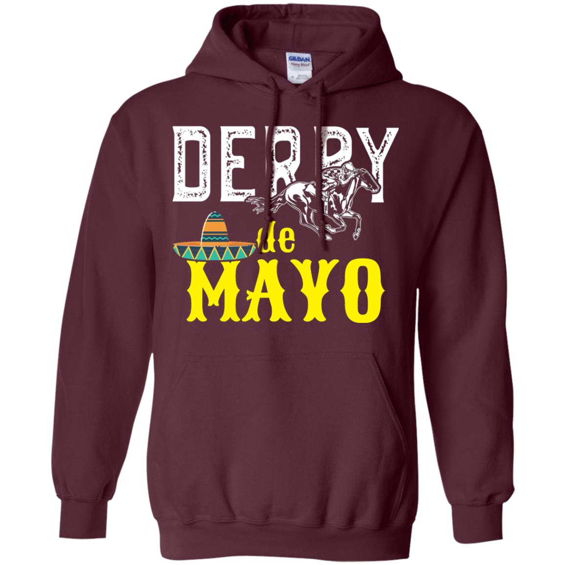 Cinco Derby De Mayo Horse Race Shirt Maroon