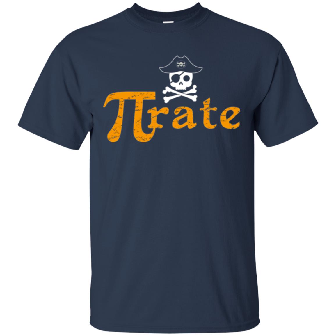 Math Pirate Pi Day T-shirt Funny Math Pirate Navy