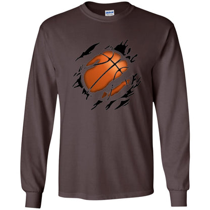 Basketball Lover T-shirt Basketball In Me Dark Chocolate