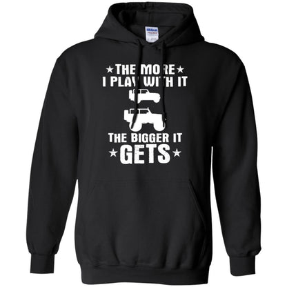 Jeep Lovers T-shirt The More I Play With It The Bigger It Get Black