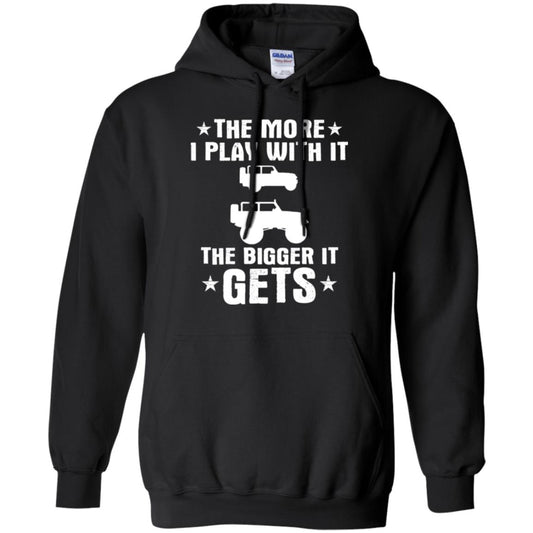 Jeep Lovers T-shirt The More I Play With It The Bigger It Get Black
