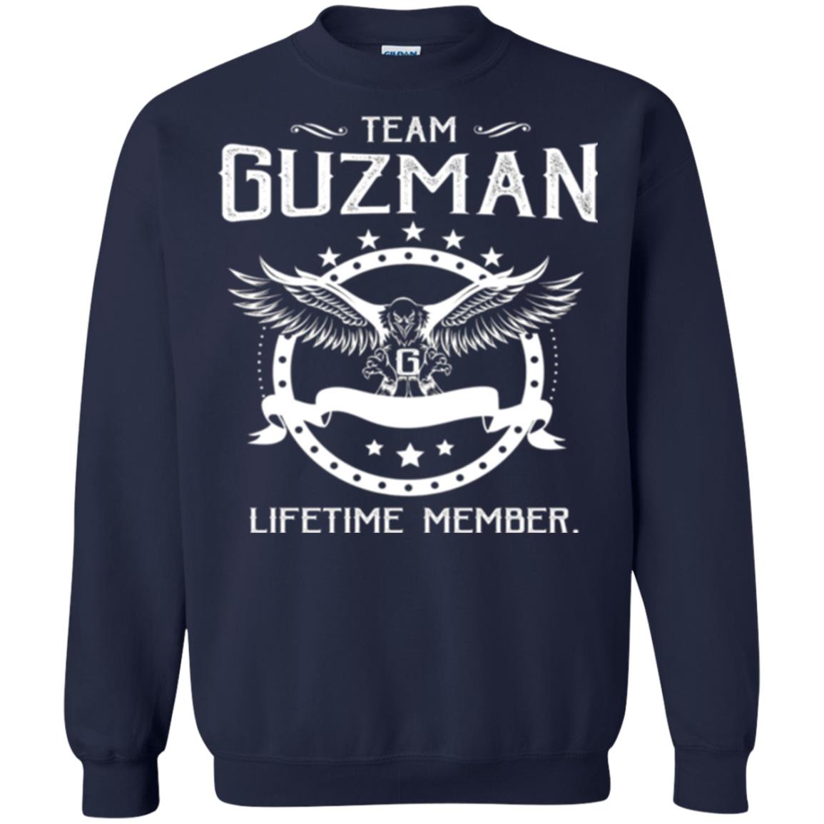 Family T-shirt Team Guzman Lifetime Member Navy