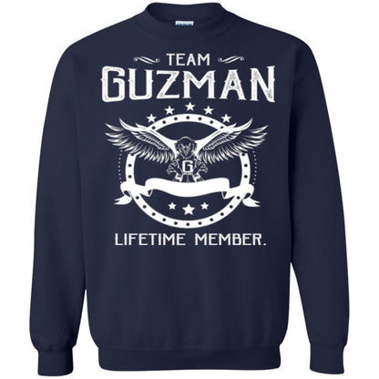 Family T-shirt Team Guzman Lifetime Member Navy