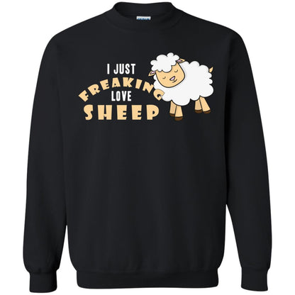I Just Freaking Love Sheep Shirt Black