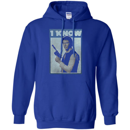 Film T-shirt Han Solo Iconic Unscripted I Know Graphic Royal