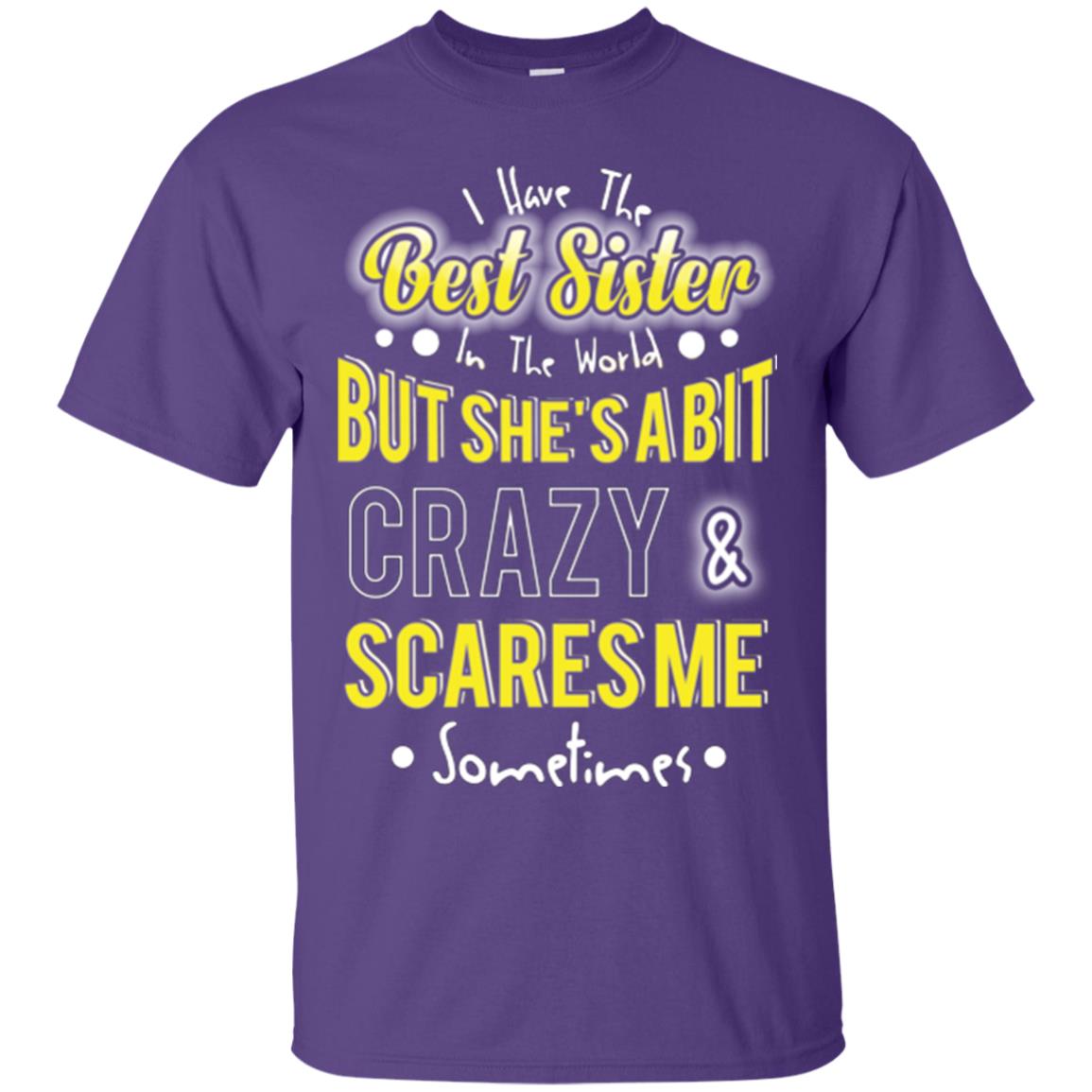 Family T-shirt I Have The Best Sister In The World Purple