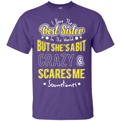 Family T-shirt I Have The Best Sister In The World Purple