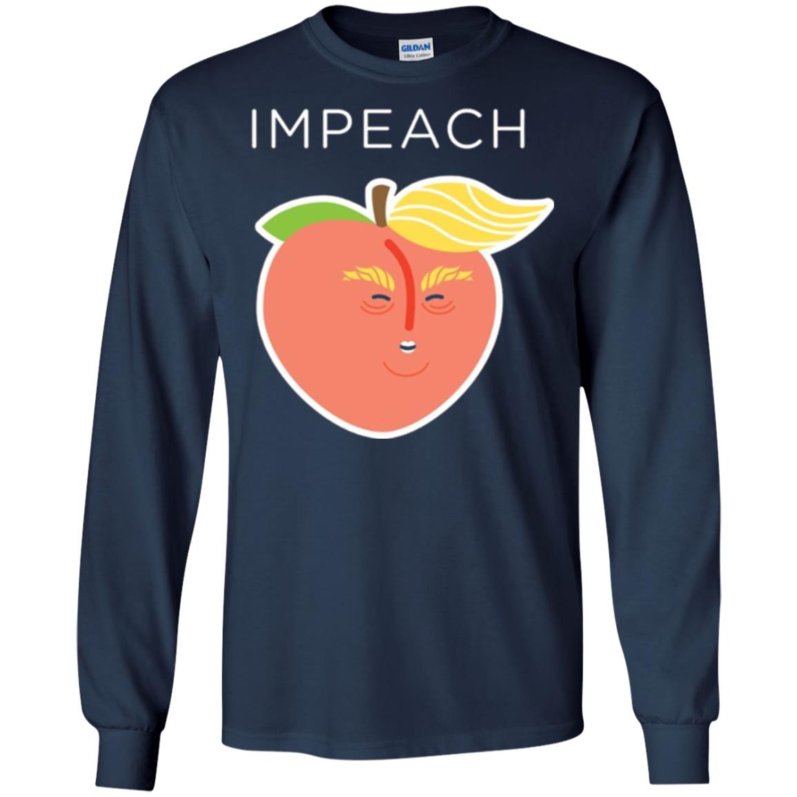 Anti Trump Peach Emoji T-shirt Impeach Donald Navy