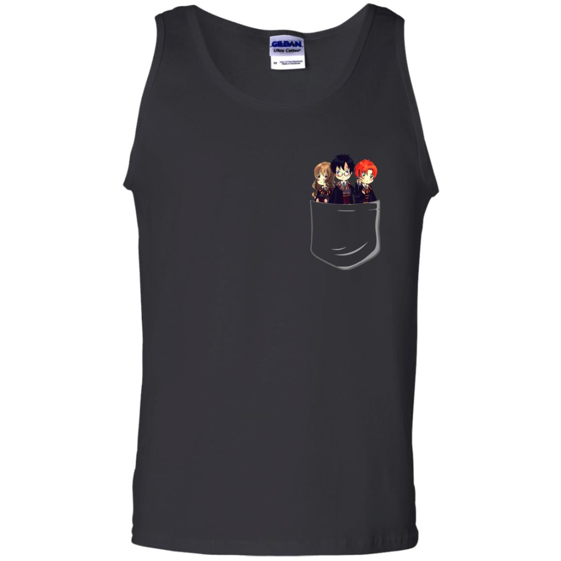 Harry Potter Pocket Movie Lover T-shirtG220 Gildan 100% Cotton Tank Top