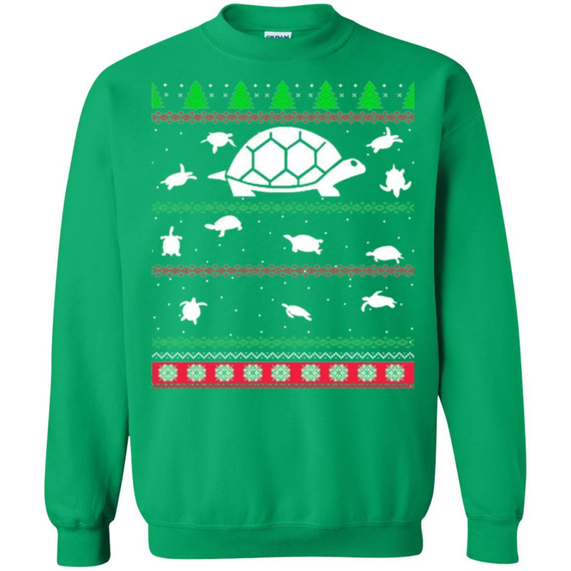 Christmas T-shirt Turtle Lover Merry Christmas Irish Green