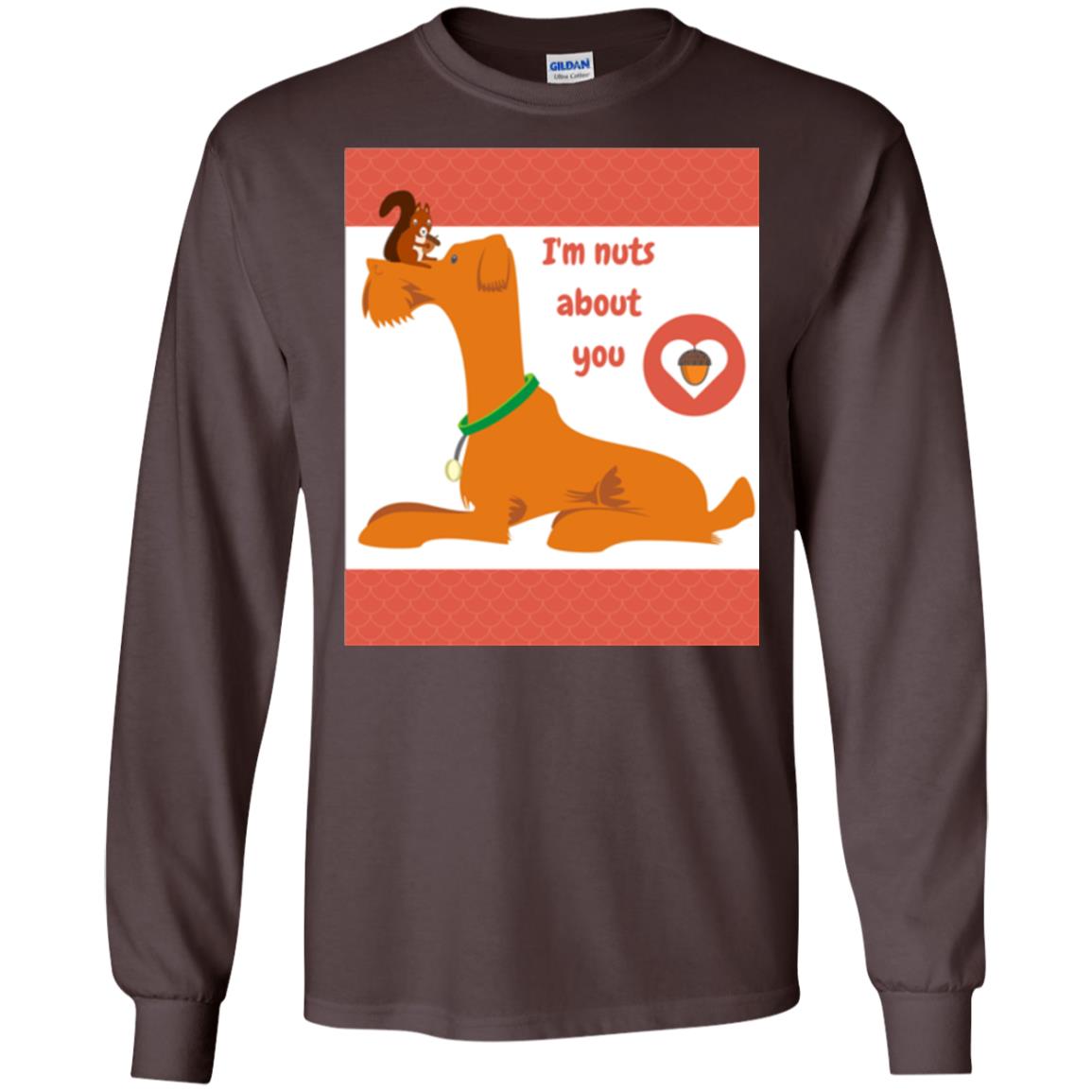 I_m Nuts About You T-shirt Dark Chocolate