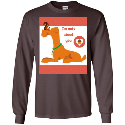 I_m Nuts About You T-shirt Dark Chocolate