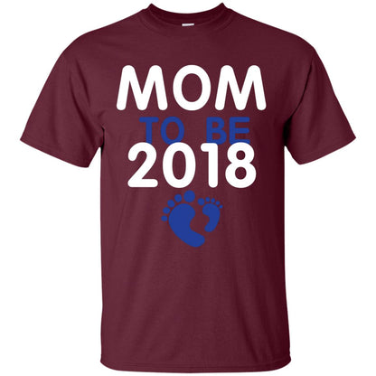 Pregnancy T-shirt Mom To Be 2018 Maroon