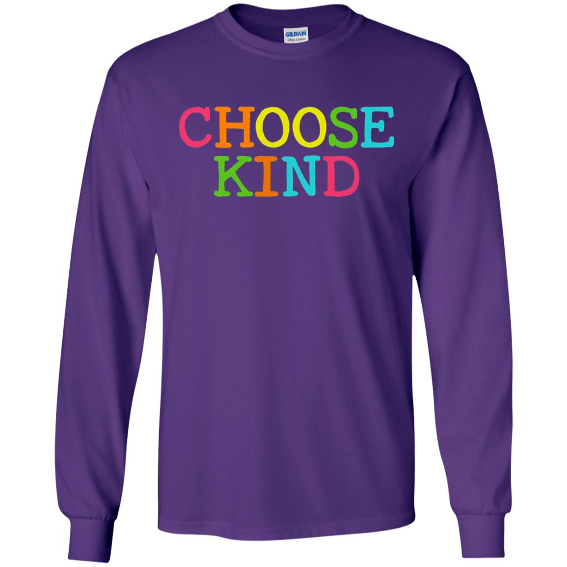 Choose Kind Be Kind Anti Bullying T-shirt Purple