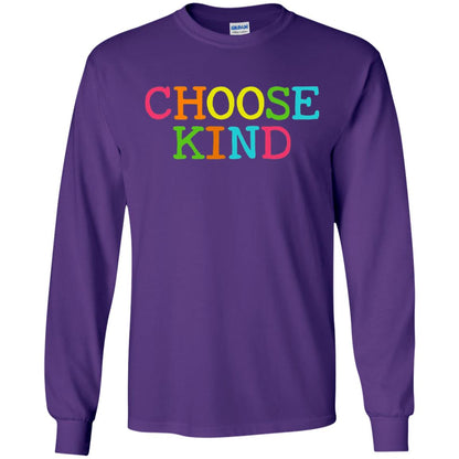Choose Kind Be Kind Anti Bullying T-shirt Purple